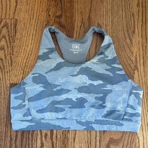 Athleta Girl Gray Camouflage Sports Bra
